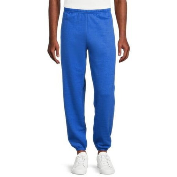 Athletic Works Mens Blue Sweatpants Size Small 28 30 Elastic Waist Pockets - Picture 1 of 7